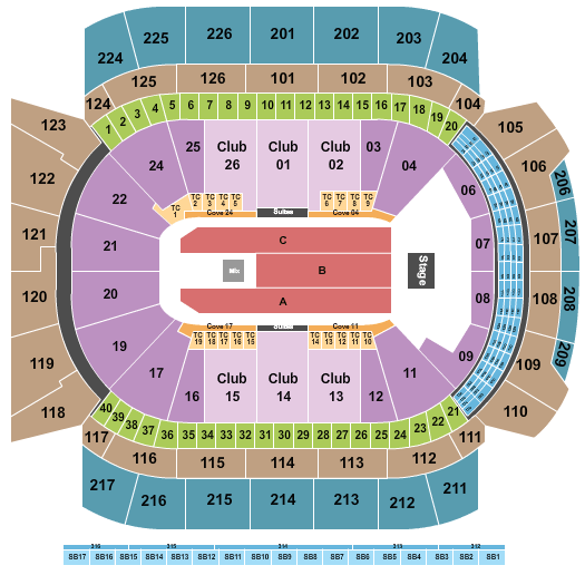 Climate Pledge Arena Trans-Siberian Orchestra Seating Chart